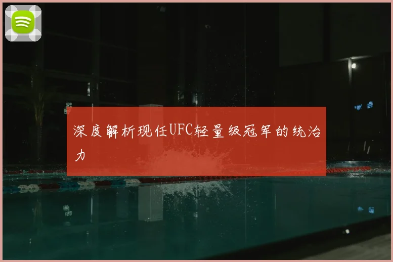 深度解析现任UFC轻量级冠军的统治力