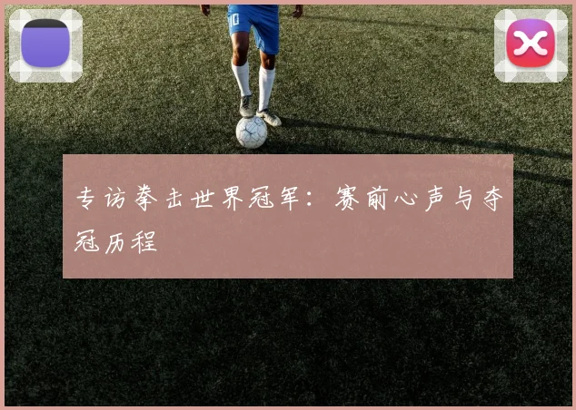 专访拳击世界冠军：赛前心声与夺冠历程